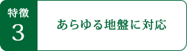 特徴3 あらゆる地盤に対応